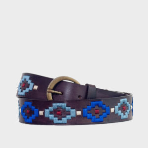 LEATHER EMBROIDERED BELT B-104