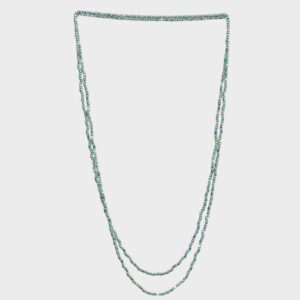 LONG BRASS NECKLACE NI-11 TURQUISE