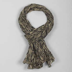 AFRICA LEAVES PAREO 1500.223 BLACK