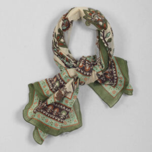 SQUARE KASHMIR PAREO1500.522 DILL RUST