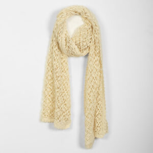 CROSSE SHAWL CABLD4 OFF WHITE