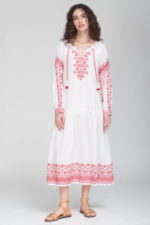 TINA DRESS D1255 RED
