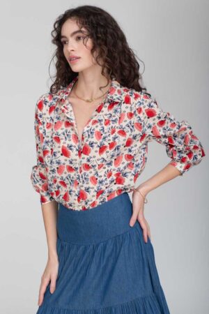 FLORENCE SHIRT 1103.001 POMPEAN RED