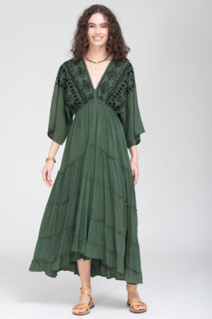 SIMINE DRESS 4267.88 KHAKI