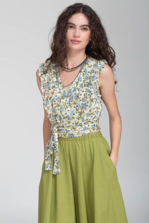 LEILA TOP 1136.001 MINERAL BLUE